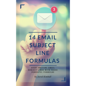 14 Email Subject Line Formulas book cover