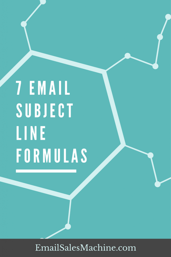 7 Email Subject Line Formulas